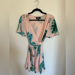 Lulus printed palm dress